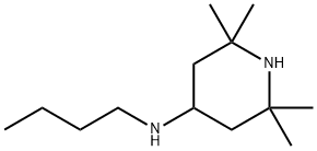 ブチル(2,2,6,6-テトラメチル-4-ピペリジニル)アミン 化学構造式