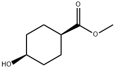 Cyclohexanecarboxylic acid, 4-hydroxy-, Methyl ester, cis- Struktur