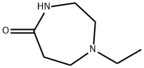 1-乙基六氢-5H-1,4-二氮杂卓-5-酮,3619-70-3,结构式