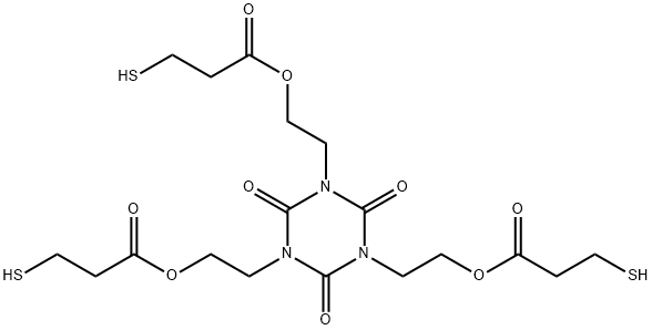 TRIS[2-(3-MERCAPTOPROPIONYLOXY)ETHYL] ISOCYANURATE Structure