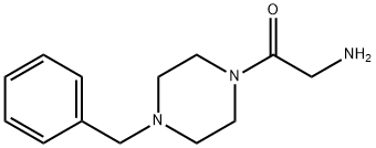 2-アミノ-1-(4-ベンジルピペラジン-1-イル)エタノン二塩酸塩 化学構造式
