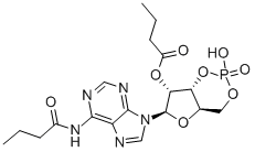 二丁酰环磷腺甙,362-74-3,结构式