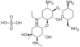 硫酸依替米星, 362045-44-1, 结构式