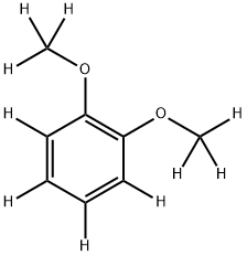 1,2-ジメトキシベンゼン-D10 化学構造式