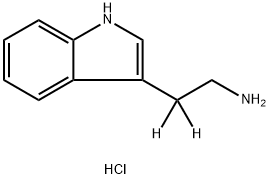 TRYPTAMINE-ALPHA,ALPHA-D2 HCL Structure