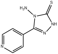 4-氨基-5-吡啶-4H-三唑硫醇 结构式