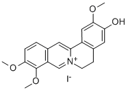 2,9,10-Trimethoxy-5,6-dihydroisoquinolino[2,1-b]isoquinolin-7-ium-3-ol Struktur