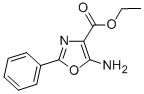 ETHYL 5-AMINO-2-PHENYLOXAZOLE-4-CARBOXYLATE 结构式