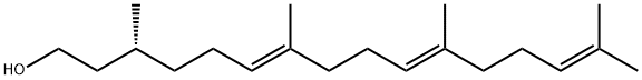 (6E,10E,R)-3,7,11,15-Tetramethyl-6,10,14-hexadecatrien-1-ol Struktur