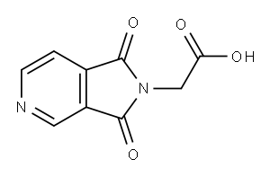 1,3-dihydro-1,3-dioxo-2H-Pyrrolo[3,4-c]pyridine-2-acetic acid Structure
