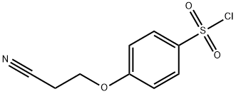 Benzenesulfonyl chloride, 4-(2-cyanoethoxy)- (9CI) Struktur