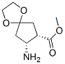 1,4-Dioxaspiro[4.4]nonane-7-carboxylicacid,8-amino-,methylester,(7S,8R)-(9CI) Structure