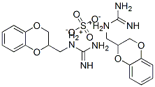 (1,4-benzodioxan-2-ylmethyl)guanidinium sulphate 结构式