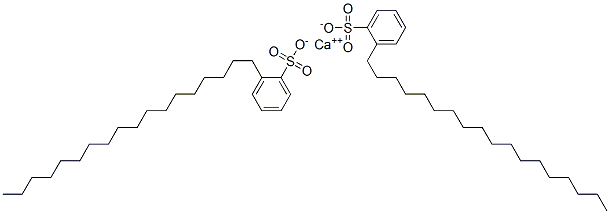 カルシウム＝ビス（オクタデシルベンゼンスルホナート） 化学構造式
