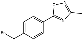 5-[4-(溴甲基苯基]-3-甲基-1,2,4-氧二唑, 362529-03-1, 结构式