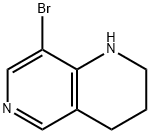8-Bromo-1,2,3,4-tetrahydro-[1,6]naphthyridine Struktur