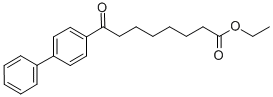 8-(4-ビフェニル)-8-オキソオクタン酸エチル 化学構造式
