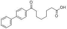 8-(4-ビフェニル)-8-オキソオクタン酸 化学構造式