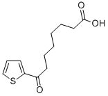 8-オキソ-8-(2-チエニル)オクタン酸 化学構造式