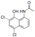 Acetamide,  N-(5,7-dichloro-8-hydroxy-1-naphthalenyl)- Structure