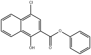4-氯-1-羟基-2-萘甲酸苯酯, 36268-75-4, 结构式
