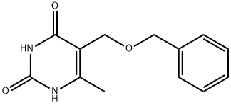 5-(BENZYLOXYMETHYL)-6-METHYLURACIL Struktur