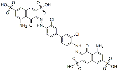 3627-06-3 (3E)-5-amino-3-[[4-[4-[(2E)-2-(8-amino-1-oxo-3,6-disulfo-naphthalen-2- ylidene)hydrazinyl]-3-chloro-phenyl]-2-chloro-phenyl]hydrazinylidene]- 4-oxo-naphthalene-2,7-disulfonic acid