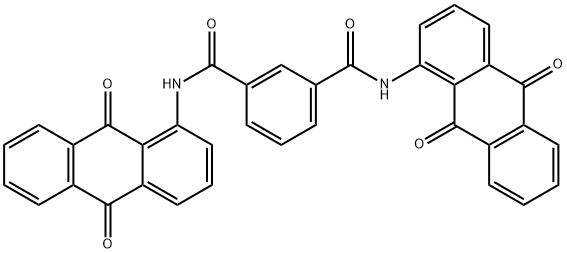 N,N'-bis(9,10-dihydro-9,10-dioxo-1-anthryl)isophthaldiamide Struktur