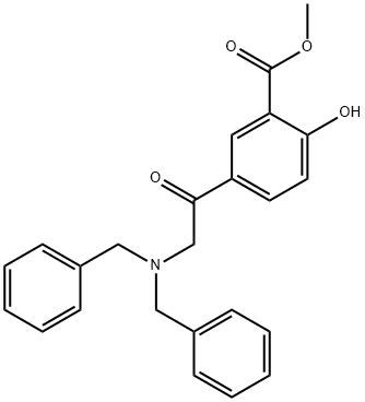 Methyl 5-(2-(dibenzylaMino)acetyl)-2-hydroxybenzoate 化学構造式