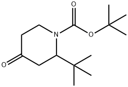 1-BOC-2-TERT-BUTYL-PIPERIDIN-4-ONE Structure