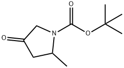 2-甲基-4-氧代-1-吡咯烷羧酸叔丁酯, 362706-25-0, 结构式
