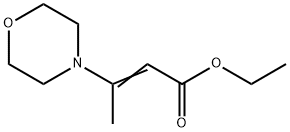 3-モルホリノ-2-ブテン酸エチル 化学構造式