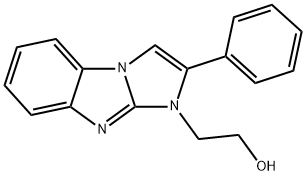 2-(2-phenyl-1H-imidazo[1,2-a]benzimidazol-1-yl)ethanol Struktur