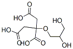 citric acid, monoester with glycerol Struktur