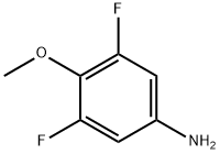 3,5-ジフルオロ-4-メトキシアニリン 化学構造式