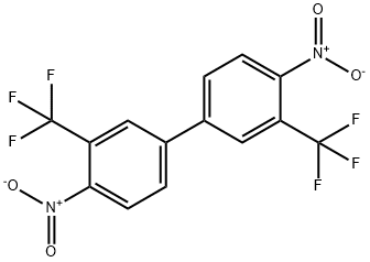 4,4'-ジニトロ-3,3'-ビス(トリフルオロメチル)ビフェニル 化学構造式