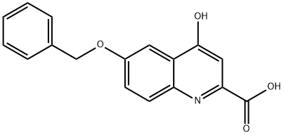 6-(苄氧基)-4-羟基喹啉-2-羧酸, 36303-18-1, 结构式