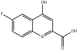 6-Fluoro-4-hydroxy-quinoline-2-carboxylic acid Struktur