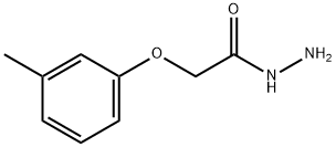 (3-甲基苯氧基)乙酰肼 结构式
