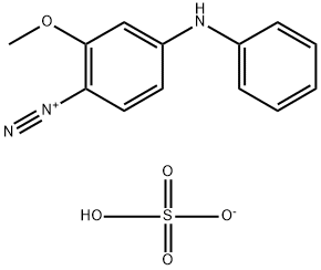 4-重氮-3-甲氧基二苯胺硫酸盐,36305-05-2,结构式