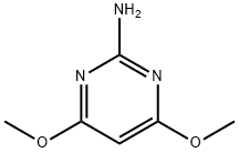 2-アミノ-4,6-ジメトキシピリミジン 化学構造式