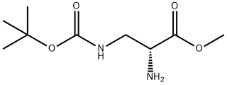 3-叔丁氧羰基氨基-D-丙氨酸甲酯, 363191-25-7, 结构式