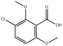 3-氯-2,6-二甲氧基苯甲酸 结构式