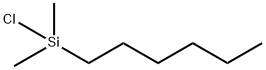CHLORO(HEXYL)DIMETHYLSILANE 氯(己基)二甲基硅烷 结构式
