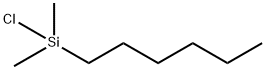 DIMETHYLHEXYLSILYL CHLORIDE Struktur