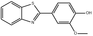 2-(4-HYDROXY-3-METHOXYPHENYL)BENZOTHIAZOLE Structure