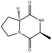 Pyrrolo[1,2-a]pyrazine-1,4-dione, hexahydro-3-methyl-, (3S,8aS)- (9CI) Structure