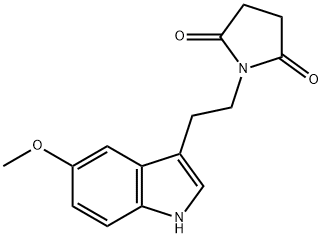 1-[2-(5-methoxy-1H-indol-3-yl)ethyl]pyrrolidin-2,5-dione 结构式