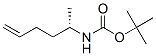 Carbamic acid, [(1S)-1-methyl-4-pentenyl]-, 1,1-dimethylethyl ester (9CI) Structure