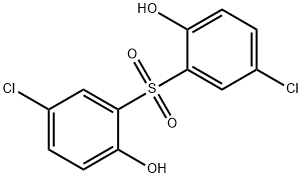 4-CHLORO-2-[(5-CHLORO-2-HYDROXYPHENYL)SULFONYL]PHENOL Structure